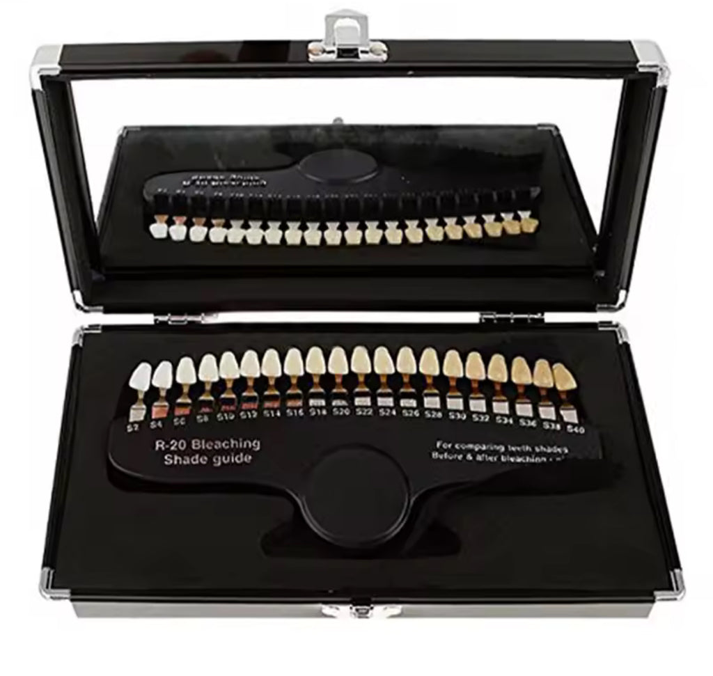 Professional Teeth Whitening Shade Guide with Mirror