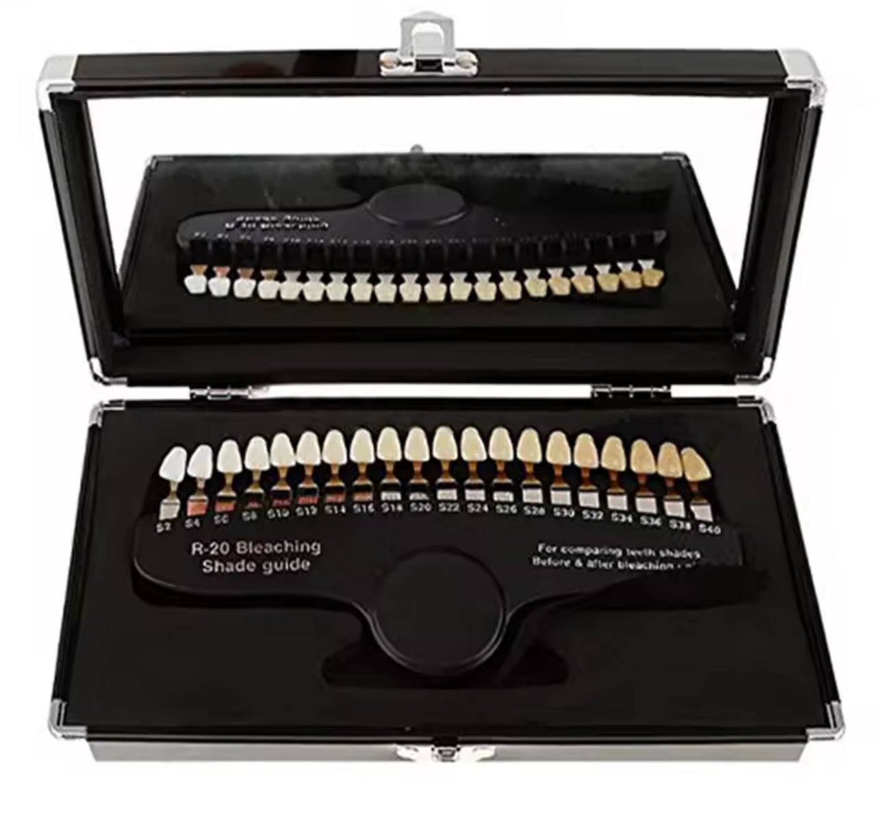 Professional Teeth Whitening Shade Guide with Mirror
