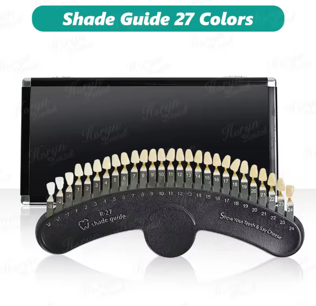 Professional Teeth Whitening Shade Guide with Mirror