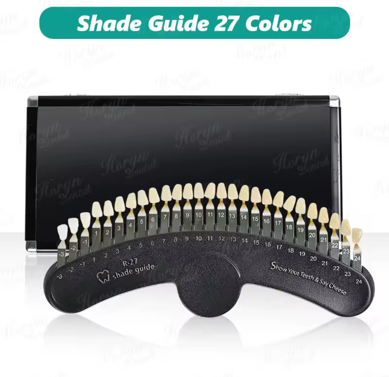 Professional Teeth Whitening Shade Guide with Mirror