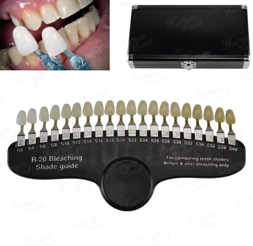 Professional Teeth Whitening Shade Guide with Mirror