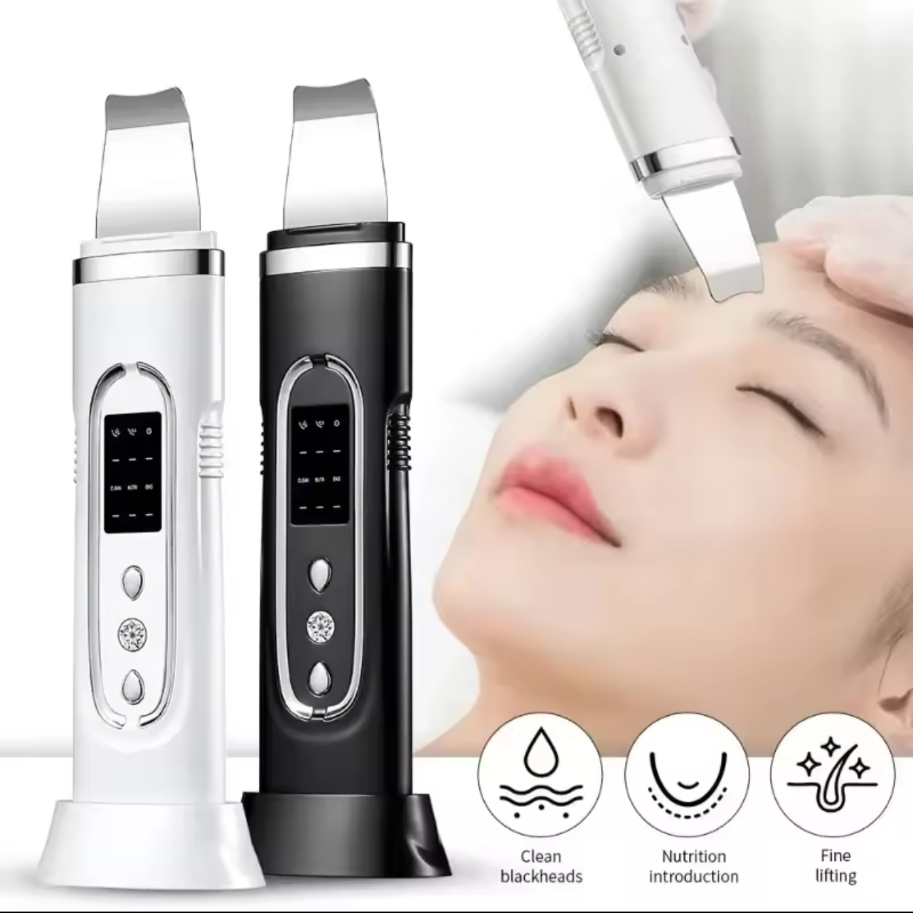 Ultrasonic Skin Scrubber & Facial Spatula (Professional Use)