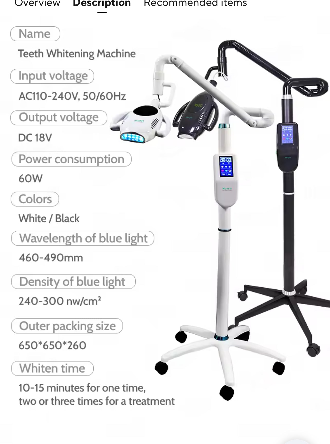 Professional LED Teeth Whitening Machine