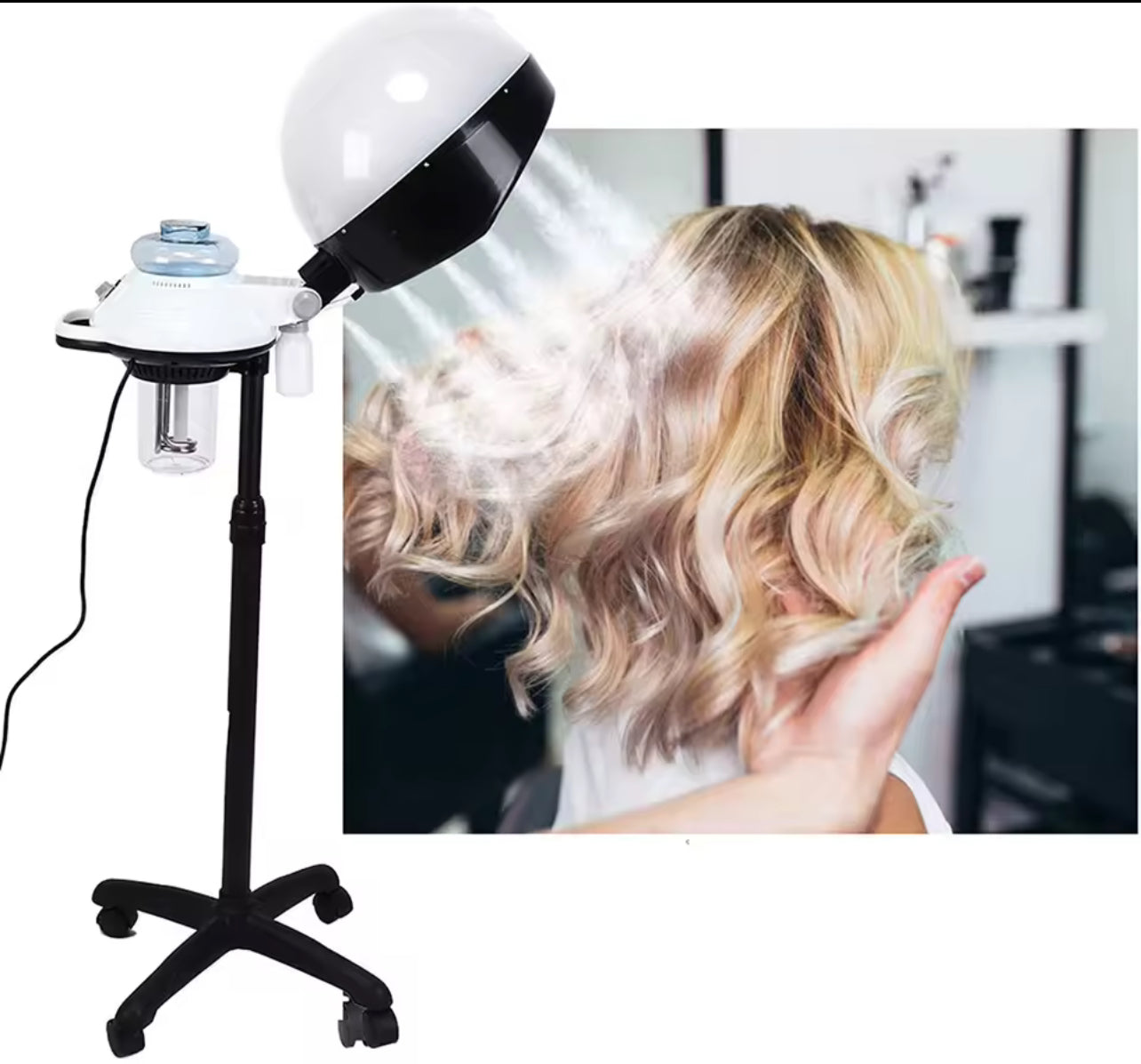 Professional Hooded facial and hair steamer