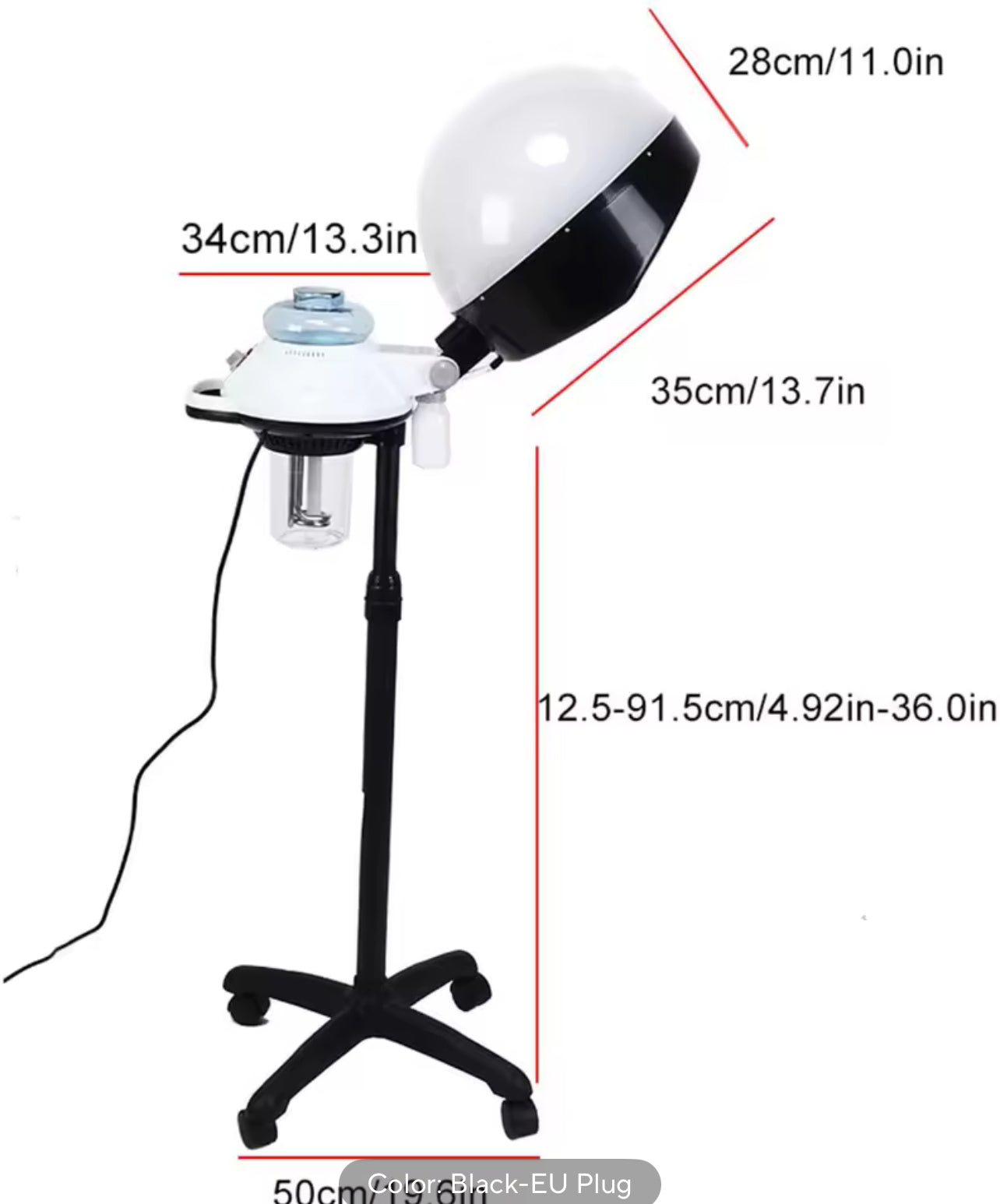 Professional Hooded facial and hair steamer