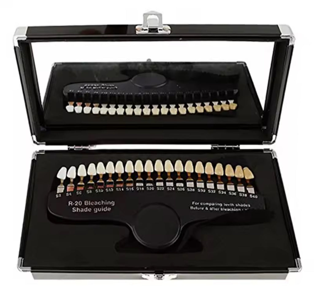 Professional Teeth Whitening Shade Guide with Mirror