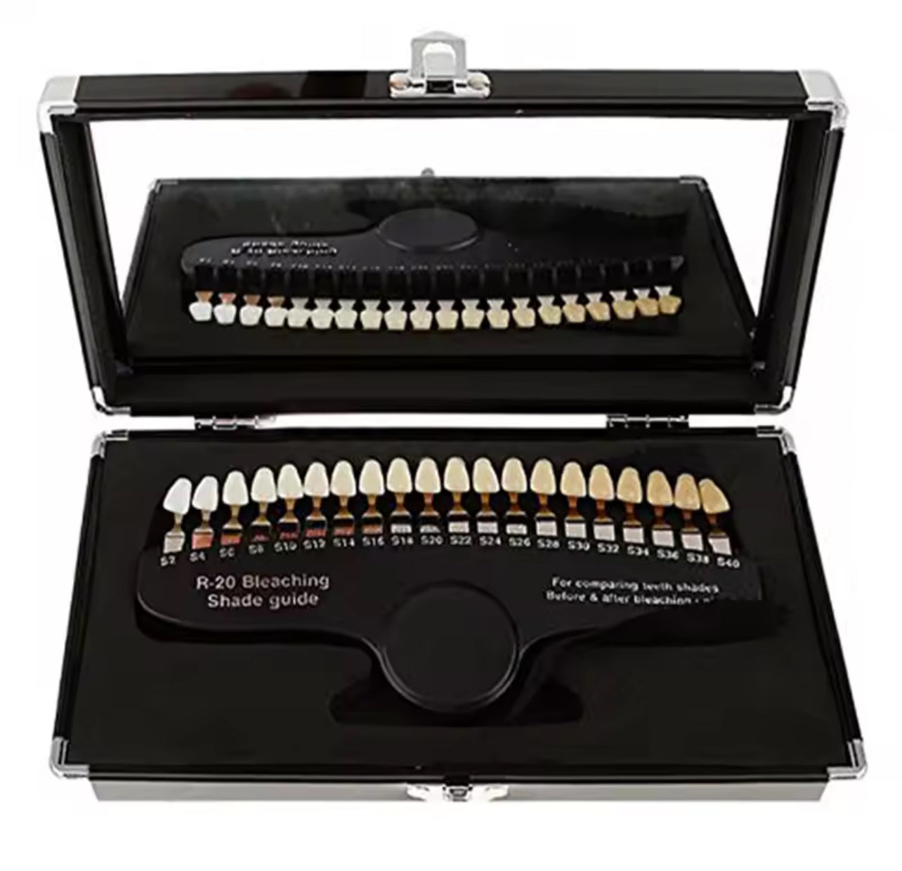 Professional Teeth Whitening Shade Guide with Mirror